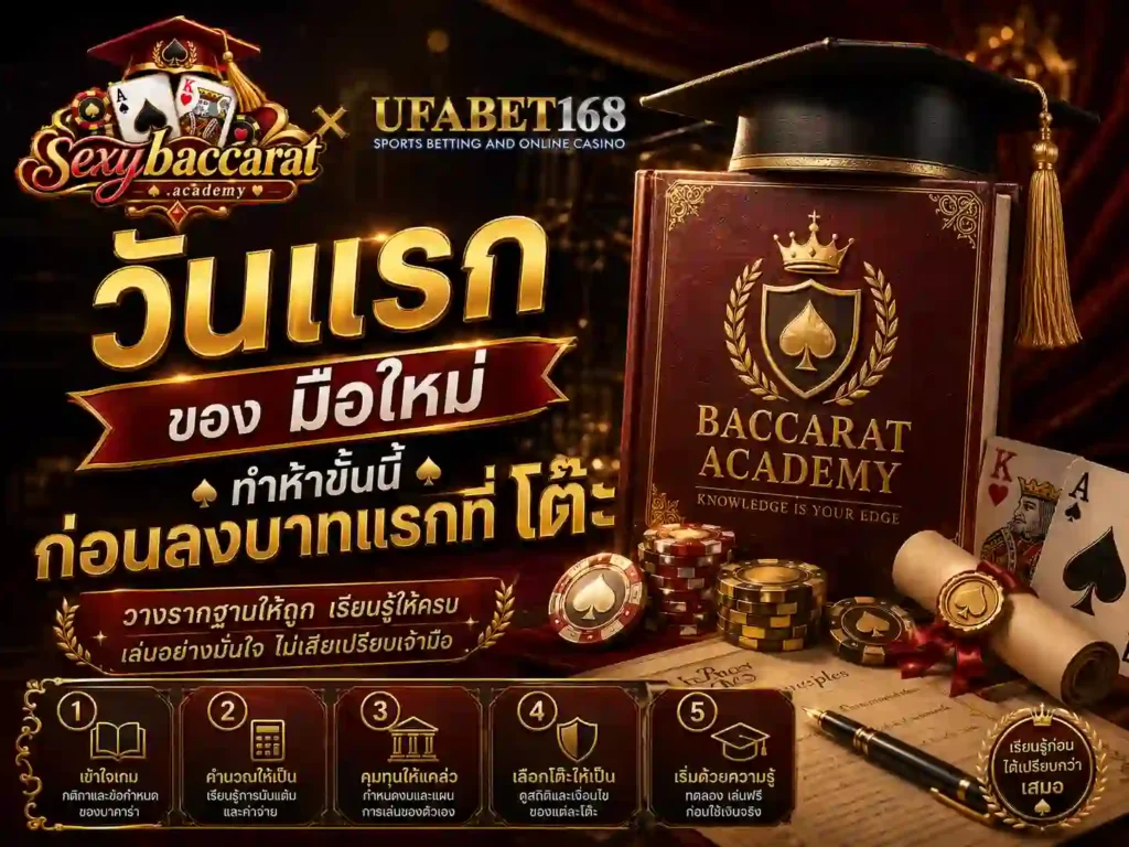 วันแรกของ มือใหม่ ทำห้าขั้นนี้ก่อนลงบาทแรกที่ โต๊ะ